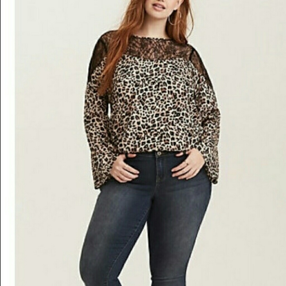 TORRID Cheetah Print Top